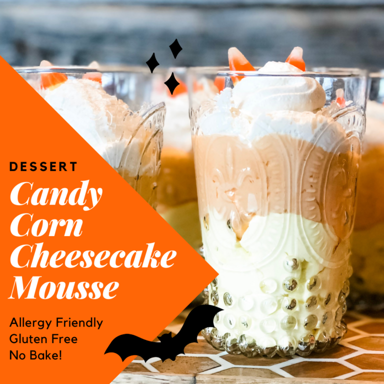 Candy Corn Cheesecake Mousse Dessert