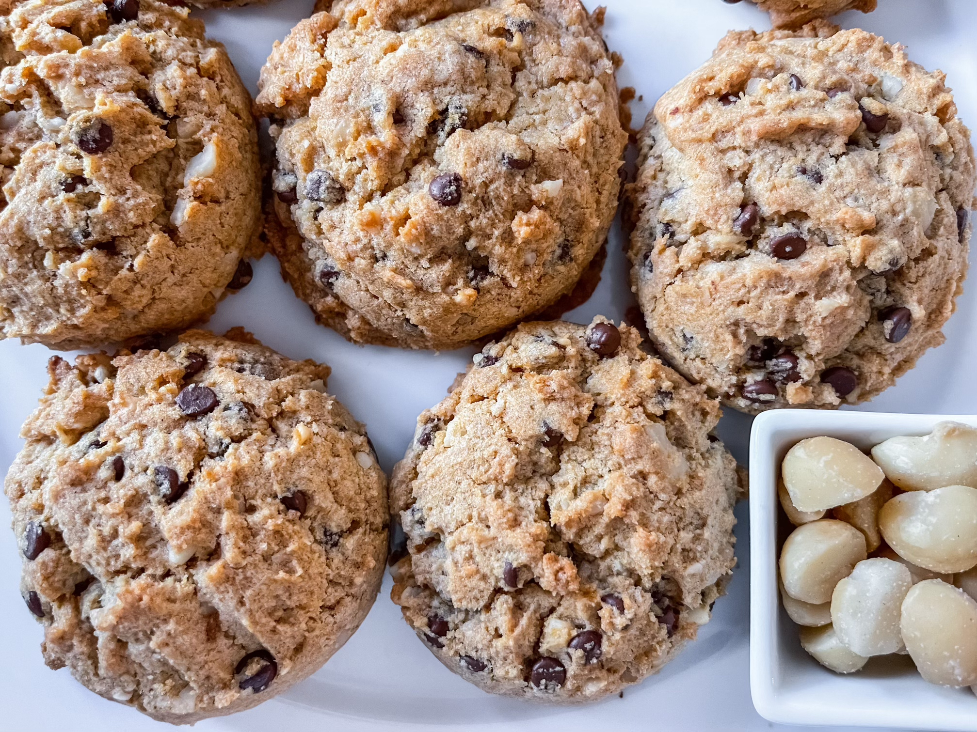 Allergy Friendly Gluten Free Macadamia Chocolate Chip Cookies